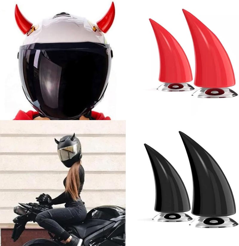 CHPINGN Motorcycle Horn Devil Horns,Motorcycle Helmet Accessories,Bike Helmet, Ski Accessories(Helmet Not Included) - Image 3